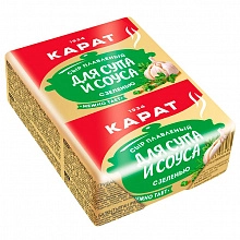 Сыр Карат С зеленью 45% 90 г плавленный