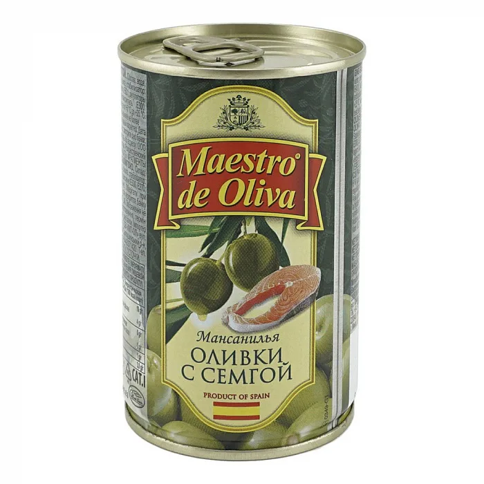 Оливки Маэстро де Олива с семгой 300 г