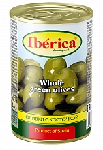 Оливки Иберика с косточкой 300 г