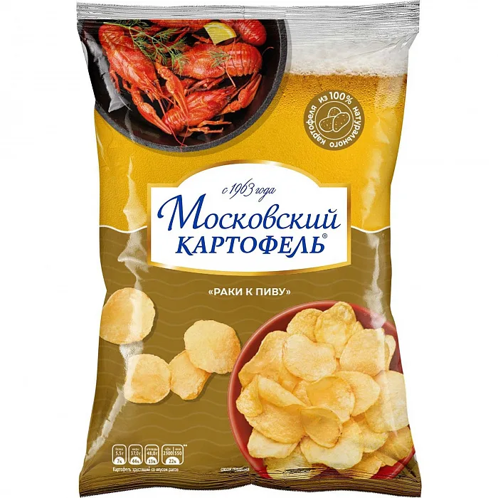 Картофель Московский хрустящий со вкусом рака 60 г