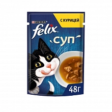 Корм влажный Феликс для кошек суп Курица 48 г