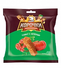 Сухарики 3 Корочки с томатом и зеленью 100 г