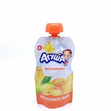 Пюре Агуша мультифрукт с 6 месяцев 90 г