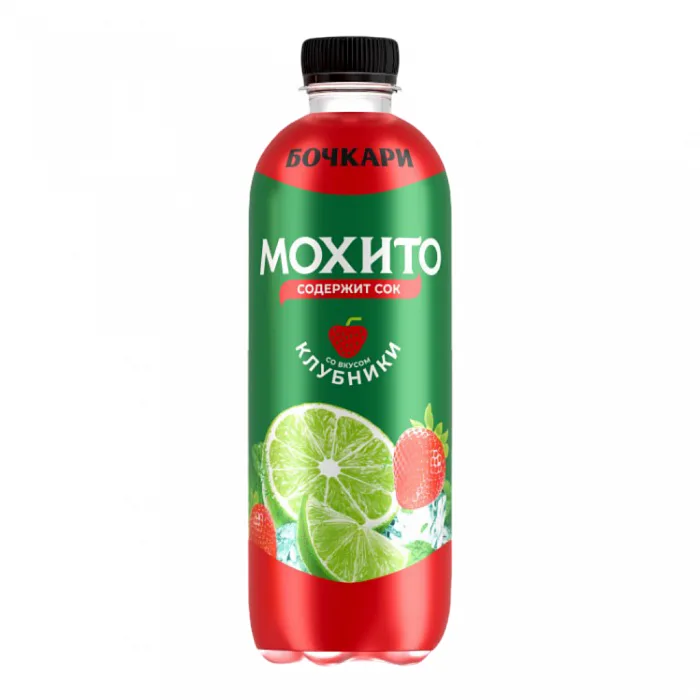 Напиток Бочкари Мохито со вкусом клубники 500 мл