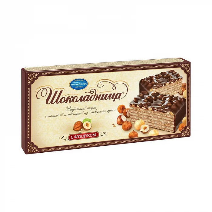 Торт Шоколадница вафельный с миндалем 270 г