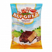 Конфеты РотФронт Коровка вафельные молочные 250 г