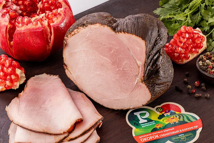 Окорок гранатовый в карамели