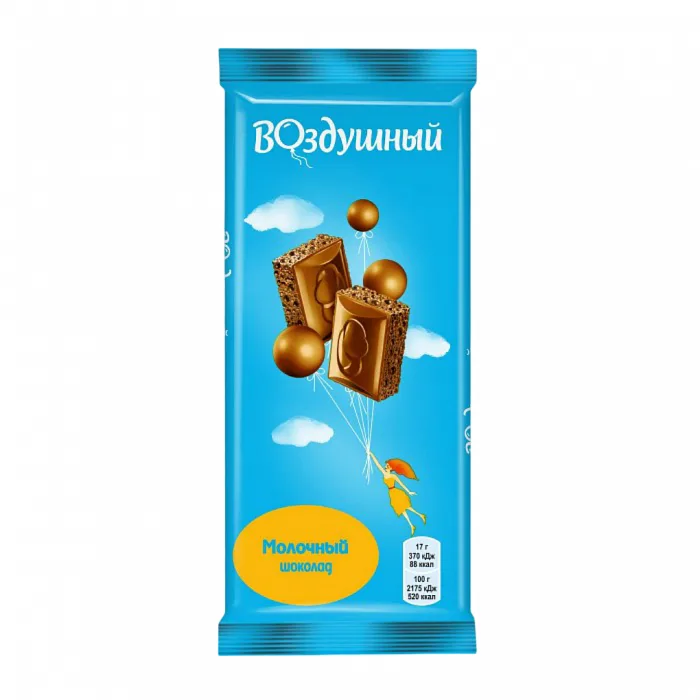 Шоколад Воздушный молочный пористый 85 г
