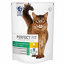 Корм сухой Перфект Фит для кошек с курицей 650 г
