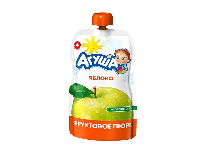 Пюре Агуша яблоко с 4 месяцев 90 г