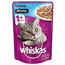 Корм Вискас для кошек Желе с Лососем 75 г