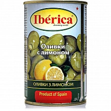 Оливки Иберика с лимоном 300 г