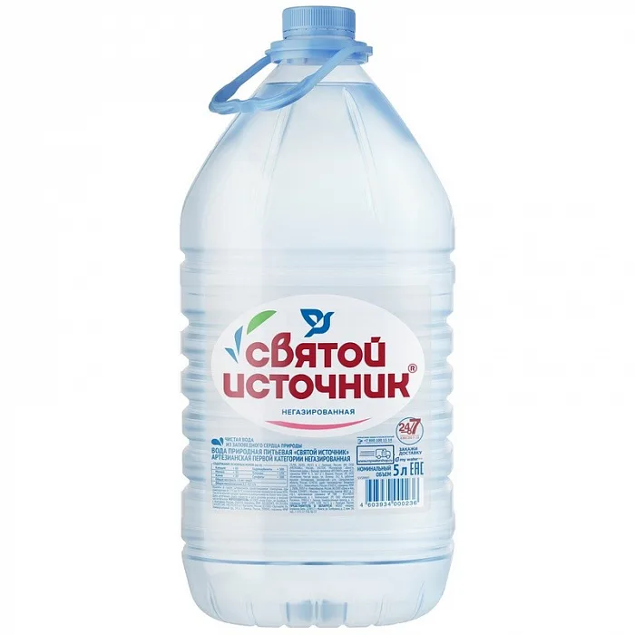 Вода Святой Источник негазированная 5 л