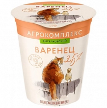 Варенец Агрокомплекс с м.д.ж. 2.5% 300 г