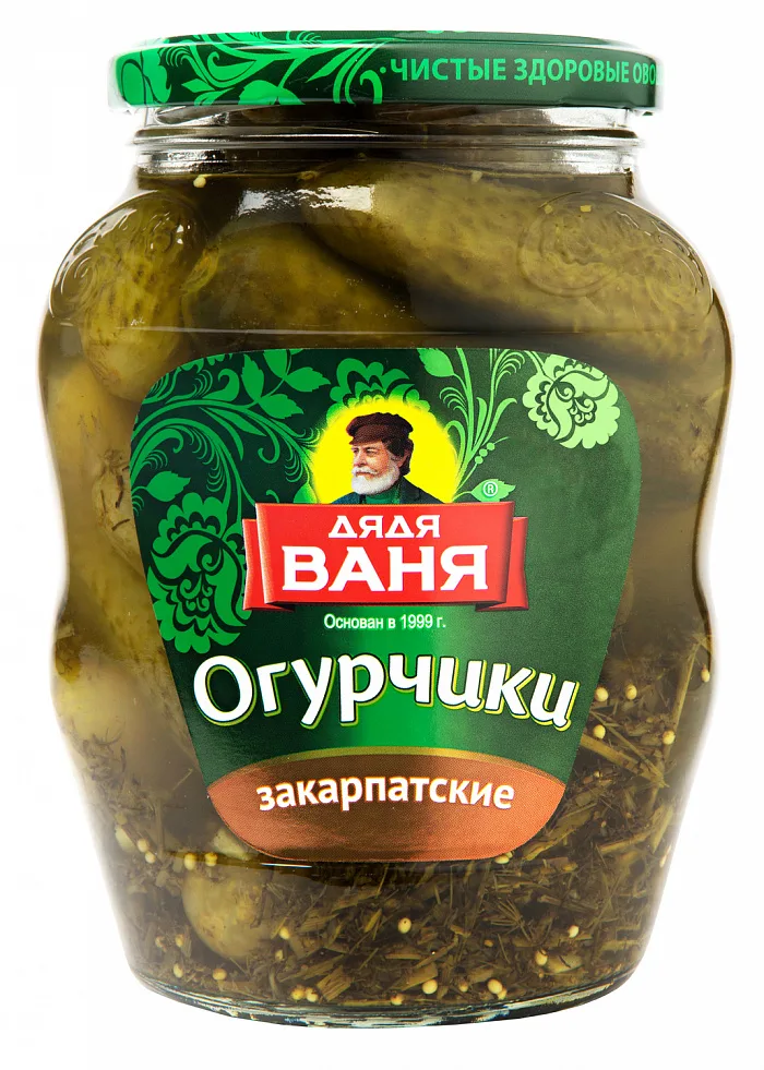 Огурчики Дядя Ваня маринованные Закарпатские 680 г