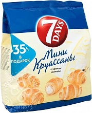Круассаны мини с кремом ваниль 7 Дэйс 300 г