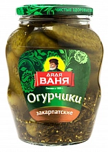 Огурчики Дядя Ваня маринованные Закарпатские 680 г