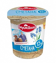 Сметана Вкуснотеево 15% 300 г