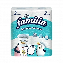 Бумажные полотенца Familia 2 слоя 2 рулона