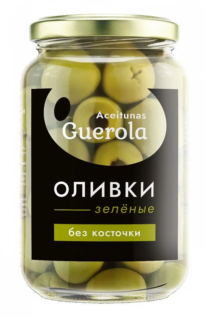 Оливки Aceitunas Guerola зеленые без косточки 340 г