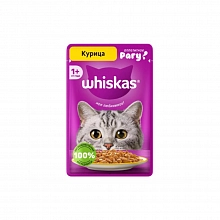 Корм влажный Вискас для кошек рагу с курицей 75 г