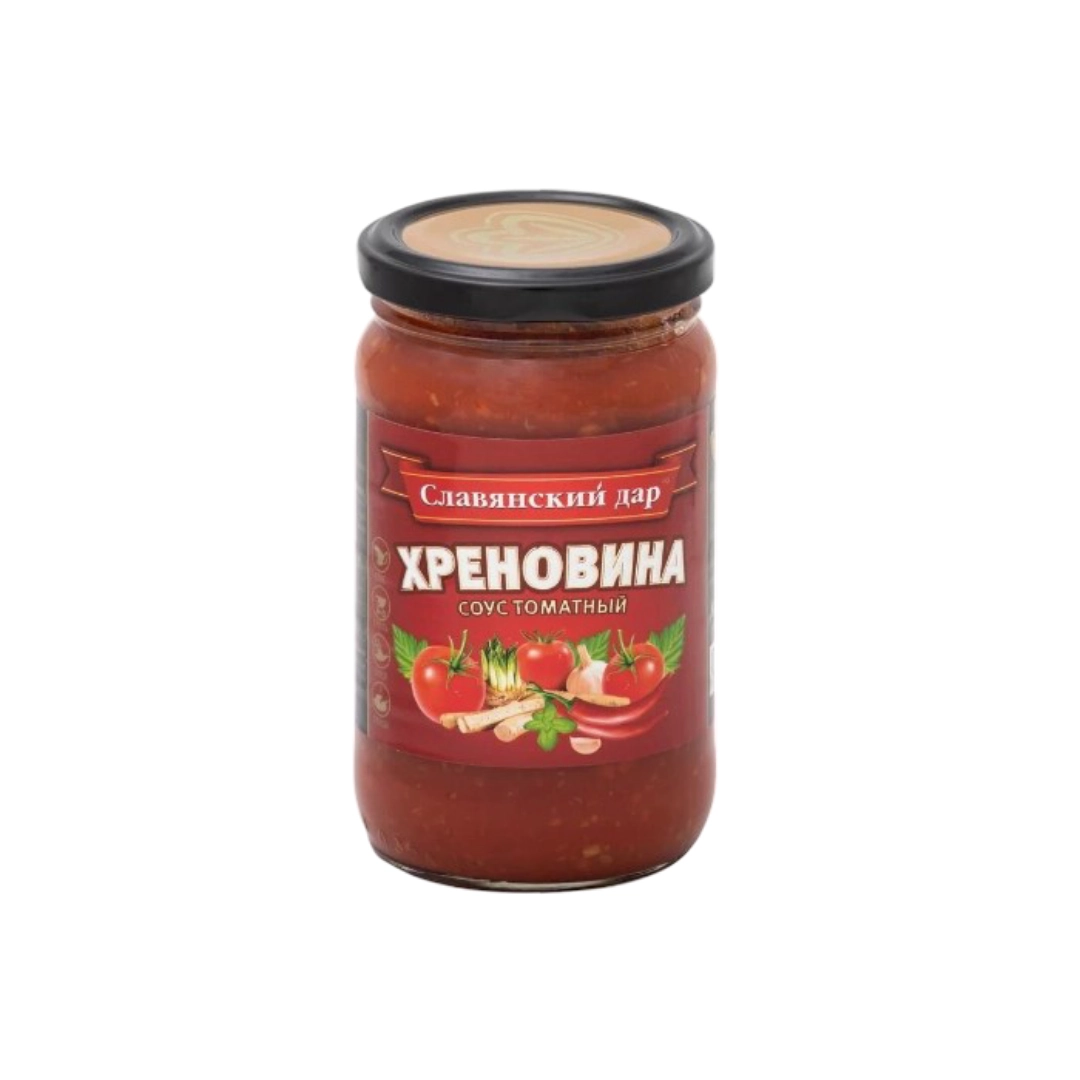 Соус Славянский дар Хреновина томатный 360 г