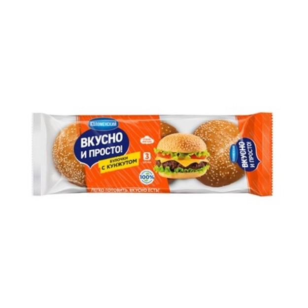 Булочки Коломенское пшеничные с кунжутом 180 г