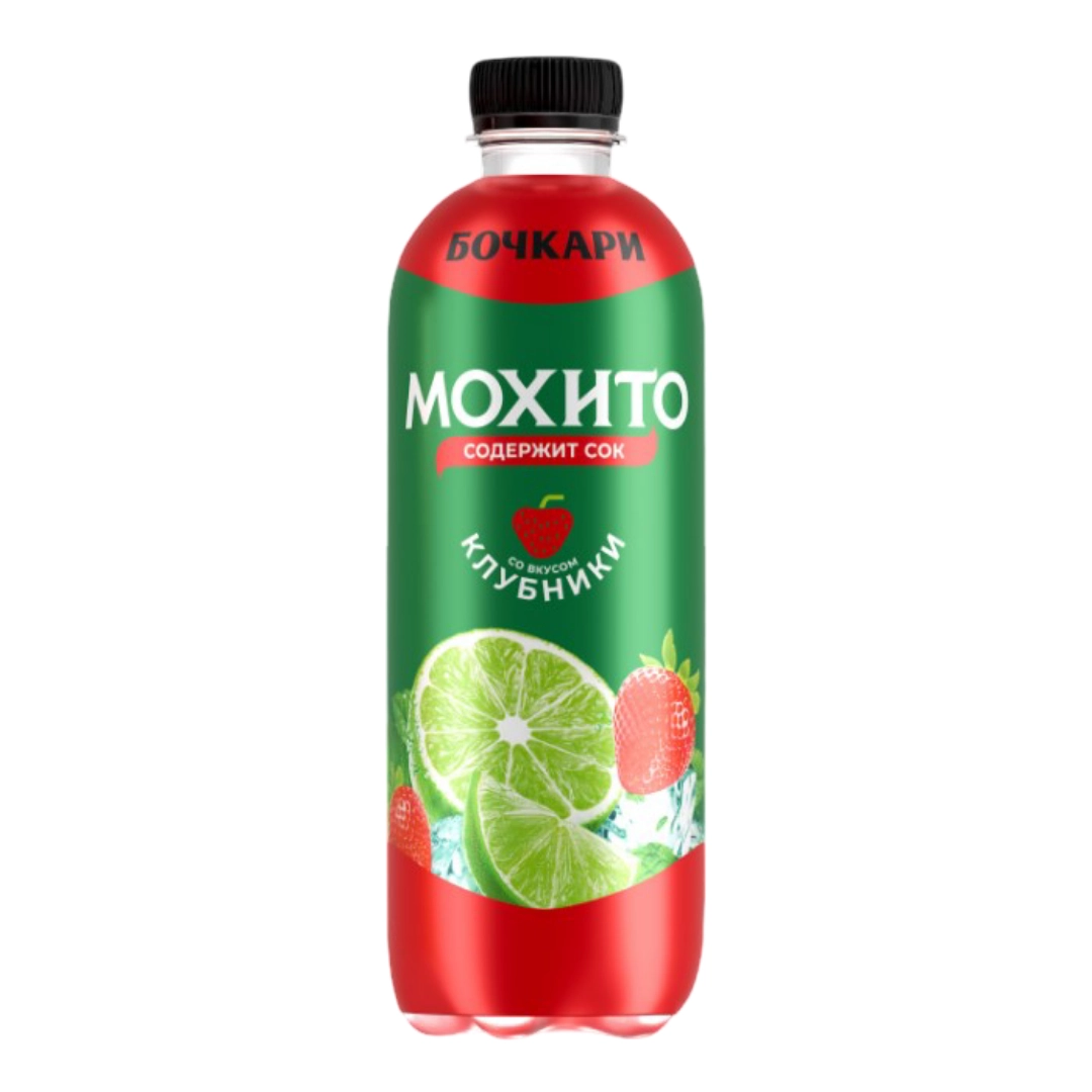 Напиток Бочкари Мохито со вкусом клубники 500 мл