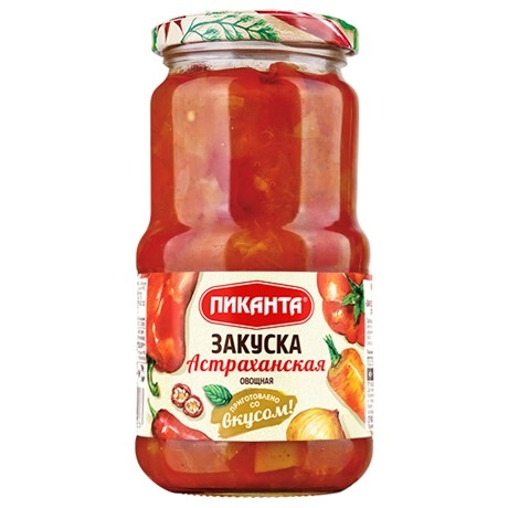 Закуска Пиканта овощная Астраханская 460 г